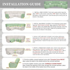 100% Waterproof Sectional Recliner Couch Covers - Image 7