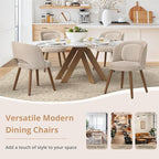 LUE BONA Dining Chairs Set of 4, Modern Upholstered Kitchen Chairs - Image 6