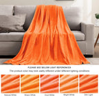 BEDELITE Fleece Blanket Soft Fall Twin Size Blanket Orange 60"x80" | Ultra Soft - Image 5