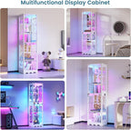 Dystler 2 Pack Glass Display Cabinet - Image 7