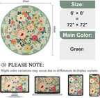 DUKINO 6ft Round Rug, Soft Washable Circle Rug - Image 2