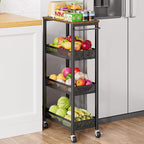 XYZLVSI Slim Storage Cart 4 Tier Fruit and Vegetable Baskets by XYZLVSI