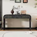 Console Table with 2 Top Drawers, Unique Retro Silhouette Console Table with by SIYSNKSI