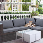 8PCS Patio Cushion Covers.Patio Furniture Couch SeatSlipcovers | Washable - Image 6