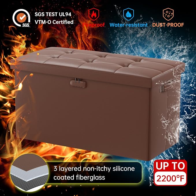 DocSafe Storage Ottoman Bench - Image 4