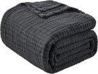 EMME Muslin Blankets for Adults Throw Blanket for Couch Breathable Gauze Soft - Image 5