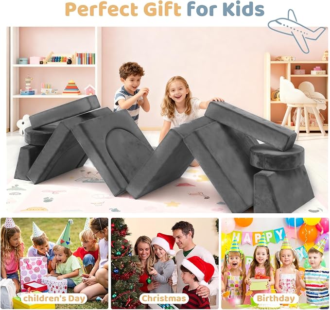 12pcs Modular Kids Play Couch - Image 9