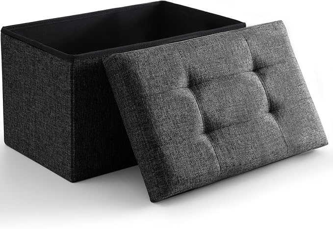 Storage Ottoman Cube Small Footrest Foldable Seat Foot Stools Square Tufted by CUYOCA-MakeYouFeelComfort