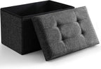 Storage Ottoman Cube Small Footrest Foldable Seat Foot Stools Square Tufted by CUYOCA-MakeYouFeelComfort
