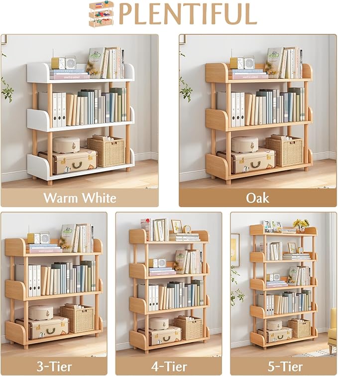 OSCHF 3-Tier Wooden Open Bookcase - Image 3