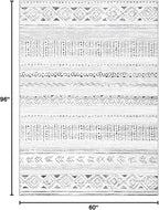 cotiled Boho 5x8 Area Rugs for Living Room: Soft Moroccan Washable Rug | Solve - Image 2