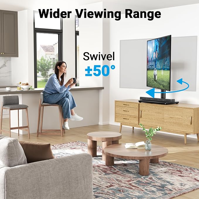 PERLESMITH Universal Swivel TV Stand - Image 3