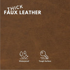 Faux Leather Fabric, Thick Durable Synthetic Repholstery Leather Vinyl - Image 2