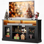 WLIVE Farmhouse TV Stand for 65 Inch TV, Tall Entertainment Center by WLIVE