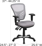 Flash Furniture Nicholas Mid-Back Swivel Office and Gaming Chair, Ergonomic - Image 3
