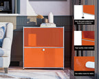 32.5-Inch Flip-Top Side Table & Buffet Cabinet - Image 4
