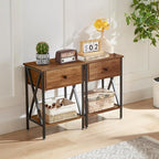VECELO Nightstands Set of 2, Modern Bedside End Tables, Night Stands - Image 10
