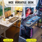 Veken 63x27.6 Inch Large Electric Standing Desk, Heights Adjustable, Sit to - Image 8