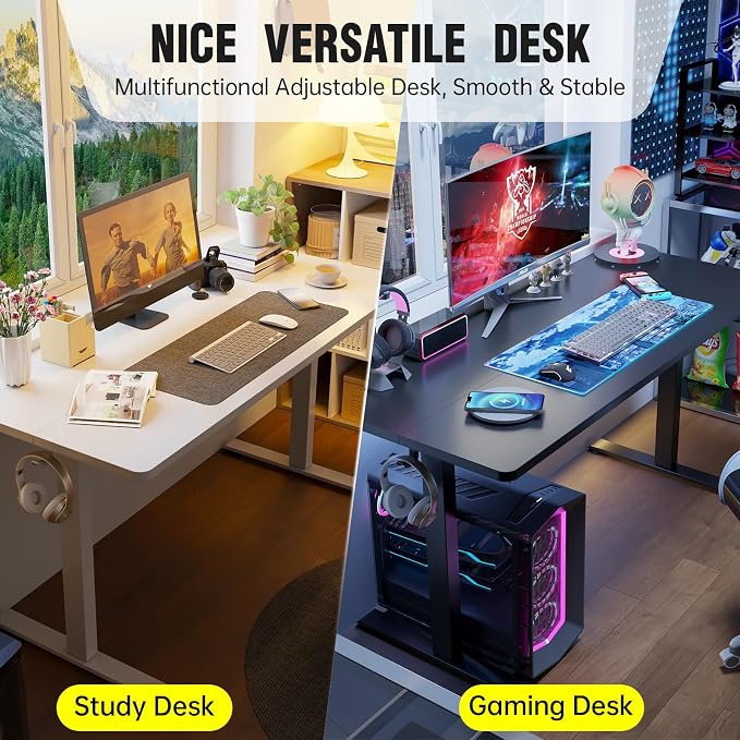 Veken 47.2 Inch Large Electric Standing Desk, Heights Adjustable, Sit to Stand - Image 8