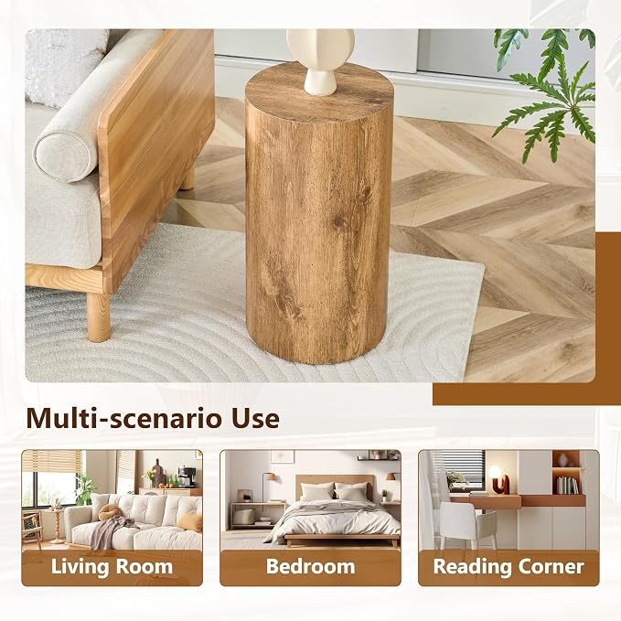 21.6''H Boho Cylinder Side Table - Image 6
