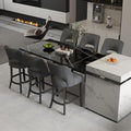 VKNOW Bar Stools Set of 6, Modern Counter Stools by VKNOW