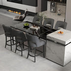 VKNOW Bar Stools Set of 6, Modern Counter Stools by VKNOW