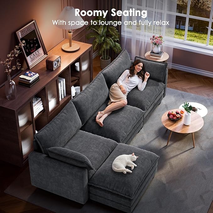 Marsail Modular Sectional Sofa 110.6" U-Shaped Modern Comfy Cloud Couch - Image 5
