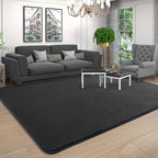 4x6 Area Rugs for Living Room Non Slip Dorm Bedroom Rug, Dark Grey | Modern - Image 5