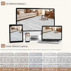 cotiled Boho 10x12 Area Rug for Living Room: Large Moroccan Washable Rug | - Image 9