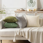 MIULEE Decorative Couch Throw Pillow Covers 20x20 Inch Sage Green 2 Pack | - Image 2