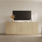 SICOTAS Buffet Cabinet with Storage Accent Sideboard Modern Credenza with Doors - Image 7