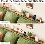Kitstorack 94.5" Extra Long Behind Couch Table, Adjustable Height Narrow - Image 7