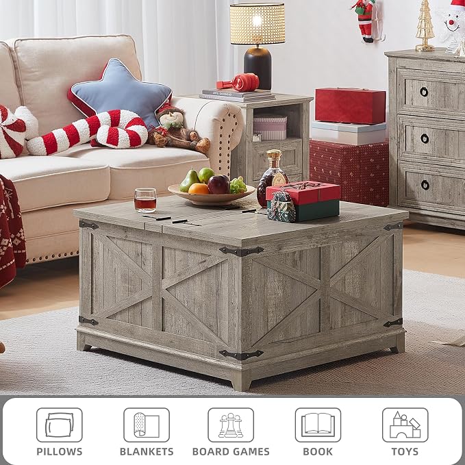 Joaxswe Farmhouse Coffee Table - Image 3