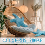 Fumete Starfish Pillow Beach Starfish Shaped Throw Pillows 20'' Stuffed Animal - Image 6