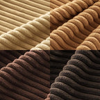 MIULEE Fall Corduroy Decorative Throw Pillow Covers Camel Brown 20x20 | Set of 4 - Image 6