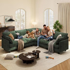 Ihanherry 107" Oversized V-Shaped Modular Sectional Sofa, Cloud Couch - Image 2