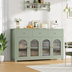 FINETONES Buffet Cabinet with Storage, 55.1" Large Sideboard Buffet, Farmhouse - Image 2
