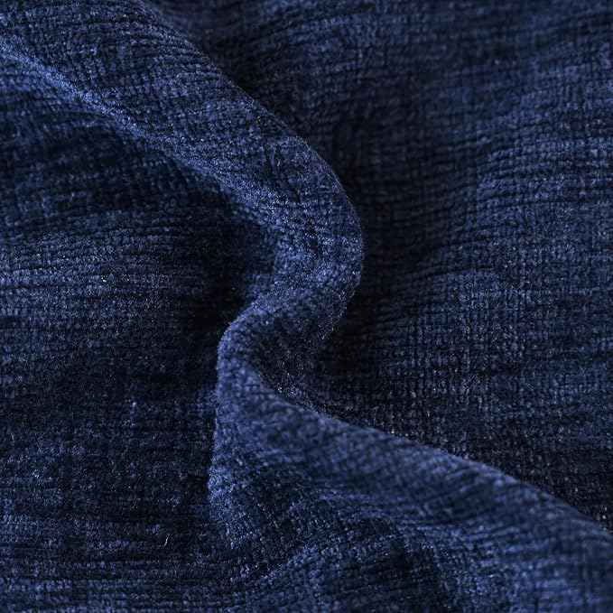 CaliTime Decorative Couch Throw Pillow Covers 26 X 16 Inches Navy Blue | Pack - Image 2