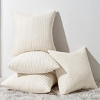 Topfinel Decorative Beige Throw Pillow Covers Cushion Cases, Natural Home Decor by Topfinel