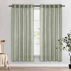 MIULEE Sage Linen Curtains 52x72 Inch Long by MIULEE