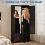 GAIOUS Steel Armoire Wardrobe Closet - Image 3
