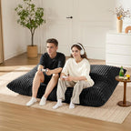 3-in-1 Giant Bean Bag Chair for Adults & Kid, Convertible Floor Sofa to Mattress - Image 8