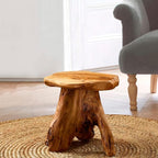 Greenage Cedar Roots Mushroom Accent Stool 12" x 15" x 13.5" Height Natural - Image 5