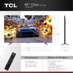 TCL Amazon Exclusive 85 Inch Class T7 Series | 4K QLED HDR Lag-Free Smart - Image 2