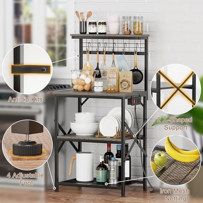 Furologee Kitchen Bakers Rack - Image 5
