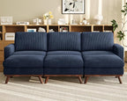 Vesgantti 97" Modular Sectional Sofa Drak Blue, Sectional Couch by Vesgantti