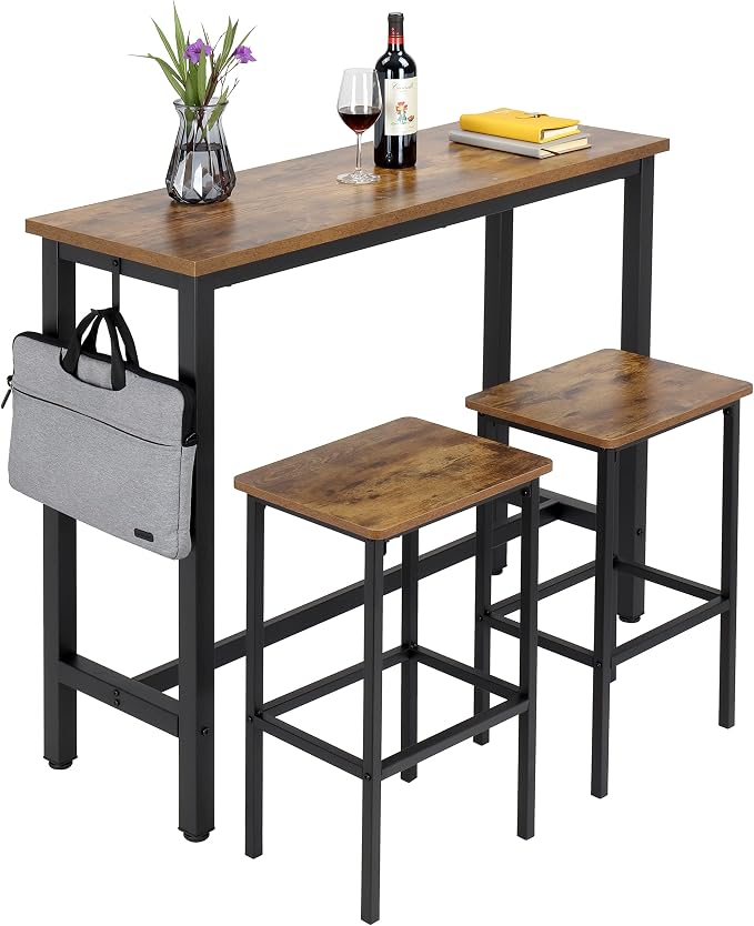 Finnhomy 47" Industrial Bar Table Set by Finnhomy