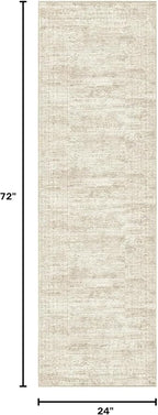 UERMEI 2x6 Washable Runner Rug for Hallway, Non Slip Low Pile Kitchen Carpet - Image 2