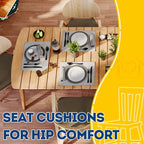 AAAAAcessories D-Shaped Chair Cushions, Machine-Washable Cover - Image 8