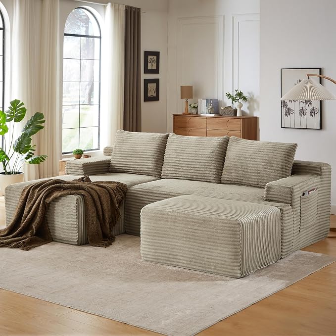 96" Sectional Couches for Living Room Cloud Couch Sofa - Image 9